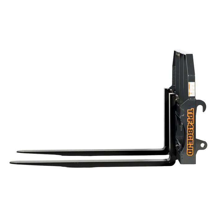 48 inch pallet fork for tractor loader with Global Euro mount and 4200 lb capacity TMG-TPF48GEJD