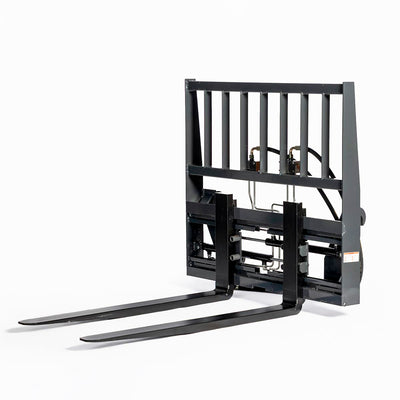 48 inch pallet fork with hydraulic side shift for tractor loader with Global Euro mount and 4200 lb capacity TMG-TPF48GEJDS