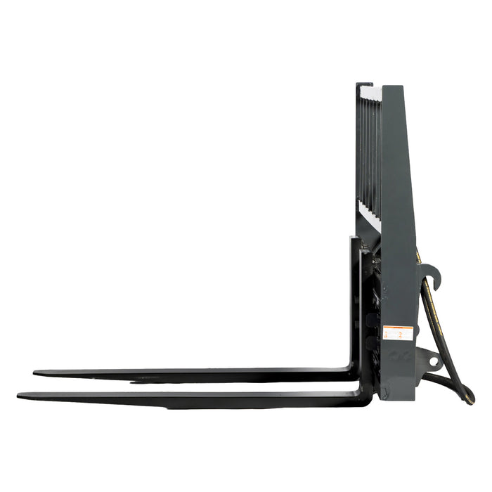 48 inch pallet fork with hydraulic side shift for tractor loader with Global Euro mount and 4200 lb capacity TMG-TPF48GEJDS
