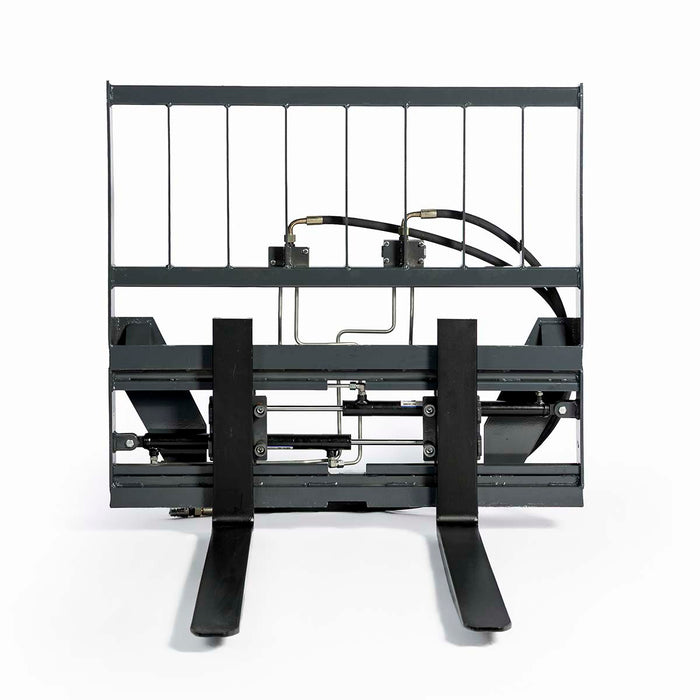48 inch pallet fork with hydraulic side shift for tractor loader with Global Euro mount and 4200 lb capacity TMG-TPF48GEJDS
