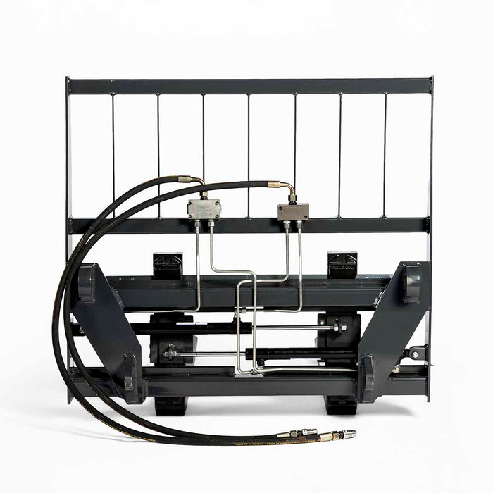 48 inch pallet fork with hydraulic side shift for tractor loader with Global Euro mount and 4200 lb capacity TMG-TPF48GEJDS