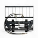 48 inch pallet fork with hydraulic side shift for tractor loader with Global Euro mount and 4200 lb capacity TMG-TPF48GEJDS