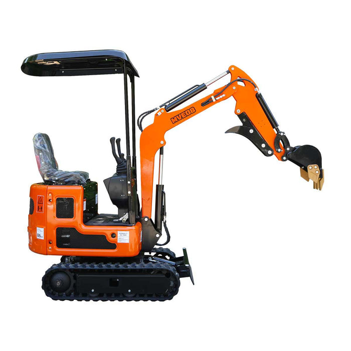 TMG Industrial Mini Compact Excavator, 12 HP Air-Cooled Engine w/EPA Certification, 61-½” Max. Digging Depth, 1900 Lb Operating Weight, TMG-MVE08