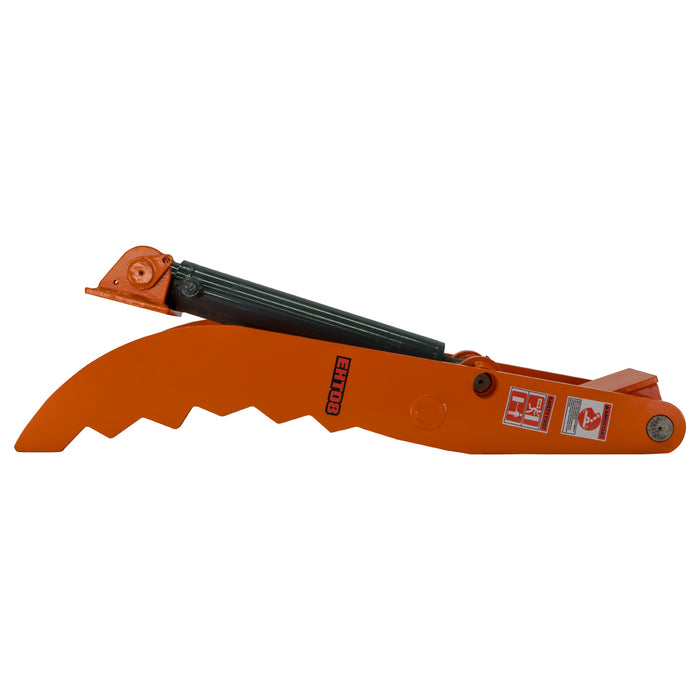 Hydraulic Thumb for 4-8 Ton Excavators, 2 Tines, Weld-On Base Plate, TMG-EHT08