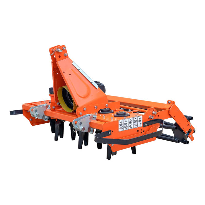 51" Rotary Power Harrow with Pipe Roller, 25 – 50 HP Tractor, 3-Point Hitch, Category 1&2, TMG-TPH50