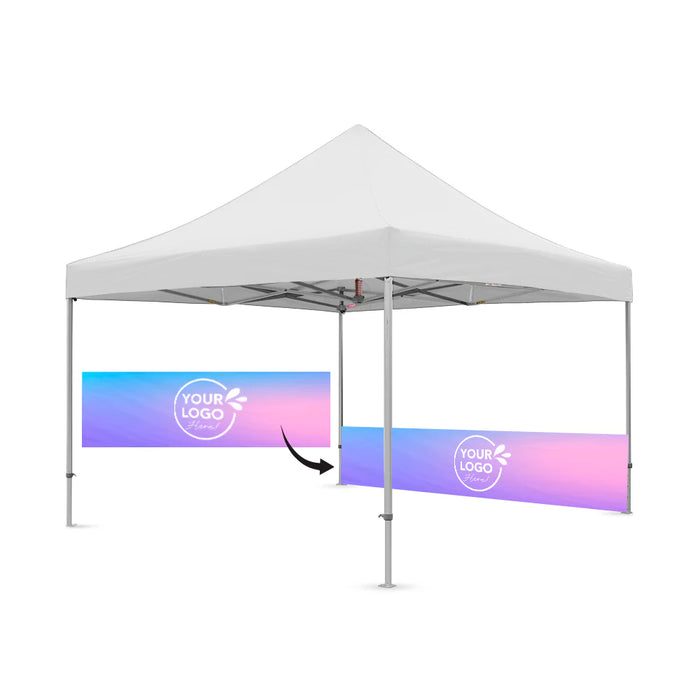 13' Custom Printed Pop-up Tent Canopy Half Wall