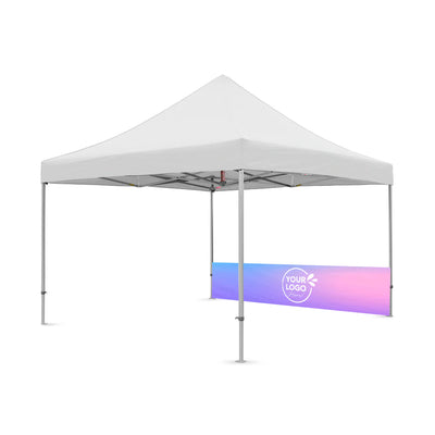 13' Custom Printed Pop-up Tent Canopy Half Wall