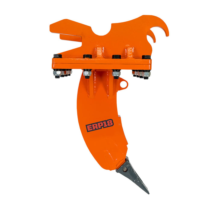 3" Excavator Ripper for 10-18 Ton Excavators, Replaceable Boot, Single Shank for Frozen and Compacted Ground, Quick Change, TMG-ERP18