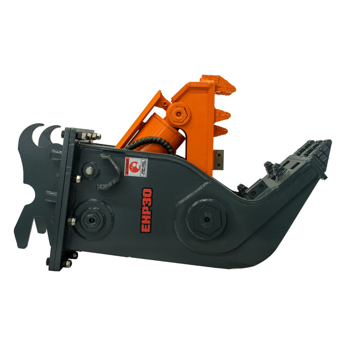Hydraulic Pulverizer for 4-8 Ton Excavators, 30 Ton Crushing Force, Concrete Crusher, Rebar Cutting Jaw, TMG-EHP30