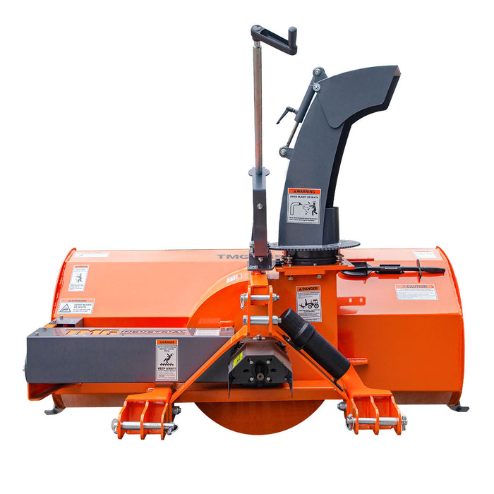 TMG-TBS60 60" 3-point hitch snow blower with 24" impeller and 360° rotating chute