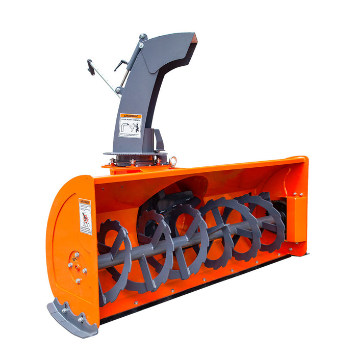 TMG-TBS60 60" 3-point hitch snow blower with 24" impeller and 360° rotating chute