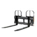 60" pallet fork for skid steer with heavy-duty Class II forks, 4,200 lbs capacity, and wide guard, TMG-SPF60