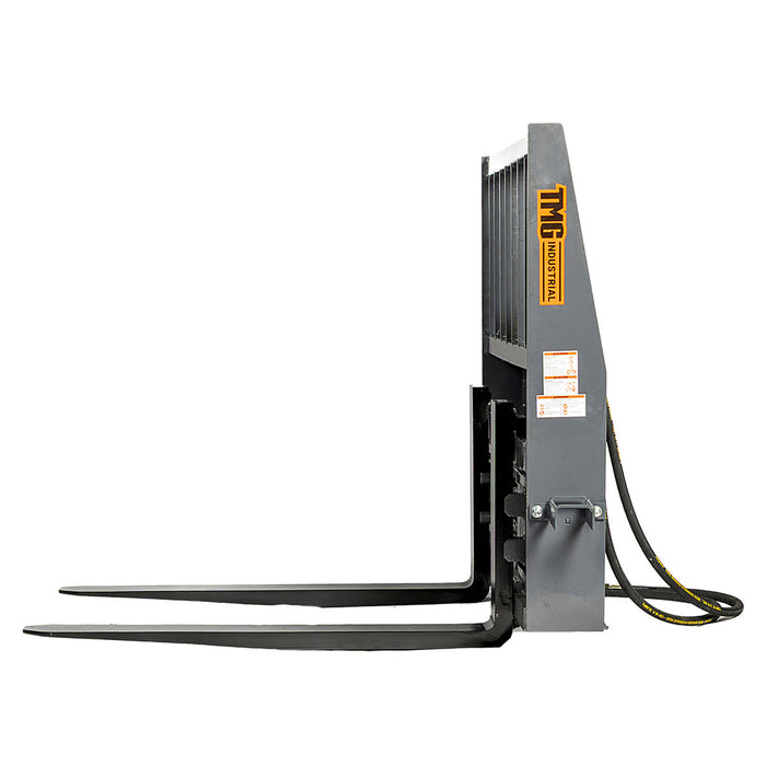 60 inch pallet fork for skid steer with hydraulic side shift and 4200 lb capacity TMG-SPF60S