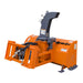 TMG-SSB60 60" skid steer snow blower with 24" impeller and 360° motor-driven chute