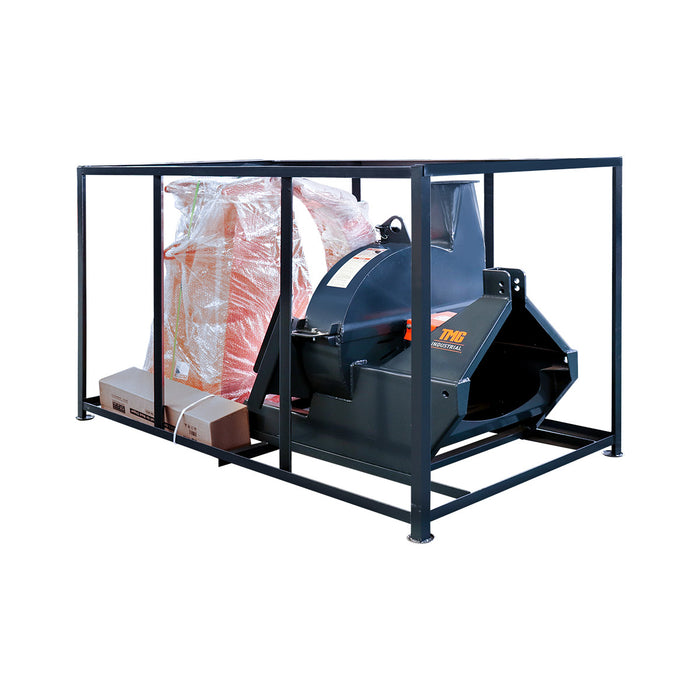 TMG Industrial Compact 3-Point Wood Chipper, 6" Chipping Capacity, Category 1 Hookup, 30-75 HP Tractor, PTO Shaft Included, TMG-WC65
