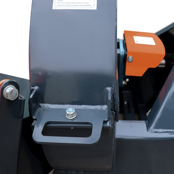 TMG Industrial Compact 3-Point Wood Chipper, 6" Chipping Capacity, Category 1 Hookup, 30-75 HP Tractor, PTO Shaft Included, TMG-WC65