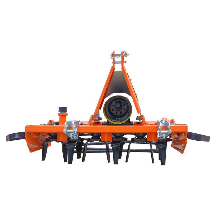51" Rotary Power Harrow with Pipe Roller, 25 – 50 HP Tractor, 3-Point Hitch, Category 1&2, TMG-TPH50