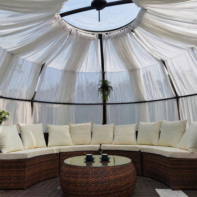 Kit pare-soleil en tissu pour serre et solarium Nordic Series 10' SkyDome TMG-GHN1008D-CT