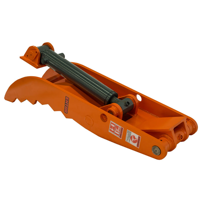 Hydraulic Thumb for 4-8 Ton Excavators, 2 Tines, Weld-On Base Plate, TMG-EHT08