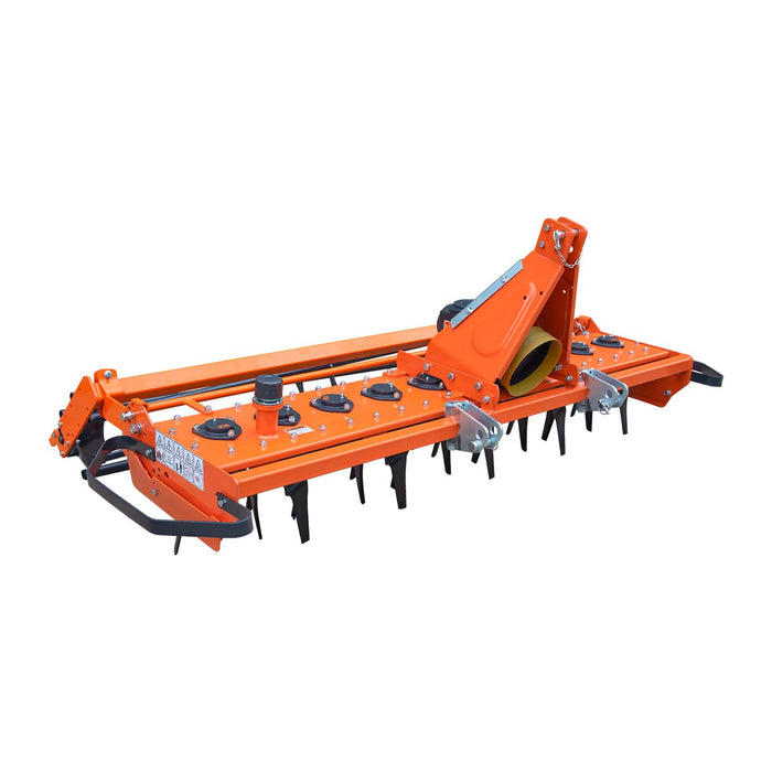 80" Rotary Power Harrow with Pipe Roller, 55-80 HP Tractor, 3-Point Hitch, Cat 1 & 2, TMG-TPH80