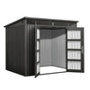 6' x 8' Galvanized Metal Shed, Pro Series, 79" Pent Roof, 50" x 68" Door Opening, TMG-MS0608P-PRO