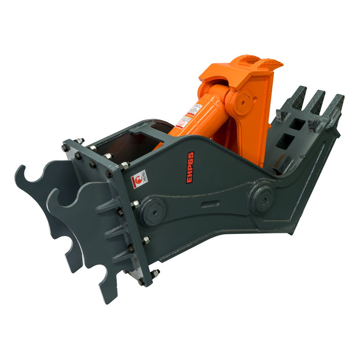 Hydraulic Pulverizer for 10-18 Ton Excavators, 65 Ton Crushing Force, Concrete Crusher, Rebar Cutting Jaw, TMG-EHP65