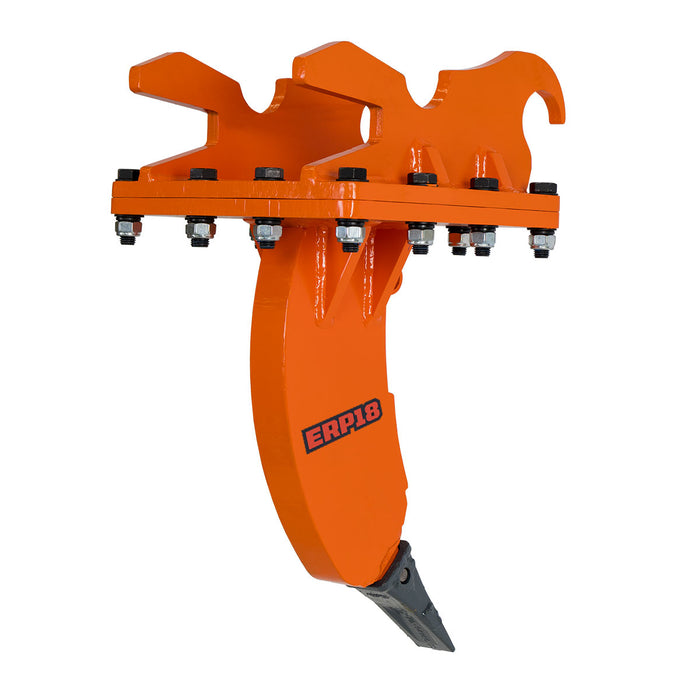 3" Excavator Ripper for 10-18 Ton Excavators, Replaceable Boot, Single Shank for Frozen and Compacted Ground, Quick Change, TMG-ERP18