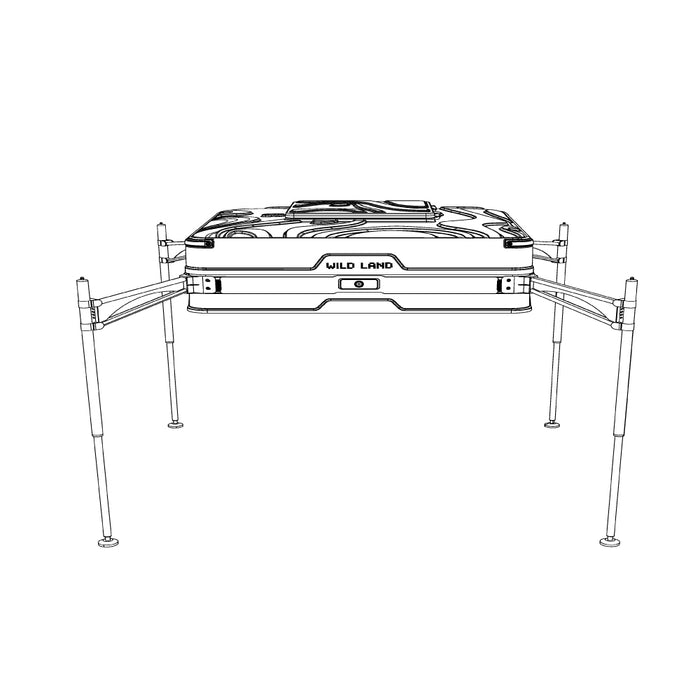 Electric Quick-Mount Installation System for Wild Land Trunk S and Wingman X Vehicle-Mounted Tents, 4 Linear Actuators, TMG-LWMX150-QMT