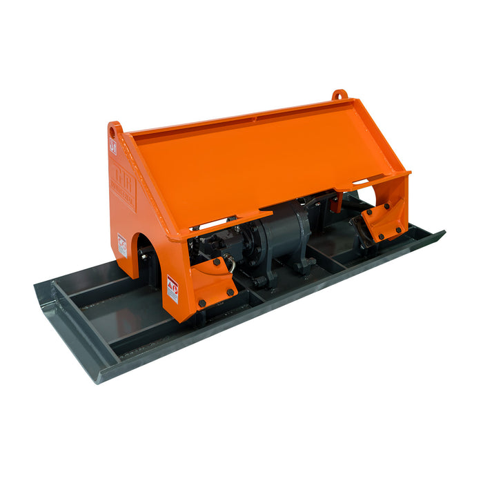 72" Skid Steer Plate Compactor Attachment, 11000lb Compaction Force, Quick Attach, TMG-SPC110