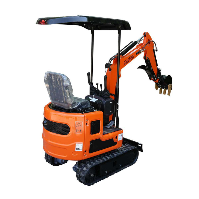 TMG Industrial Mini Compact Excavator, 12 HP Air-Cooled Engine w/EPA Certification, 61-½” Max. Digging Depth, 1900 Lb Operating Weight, TMG-MVE08