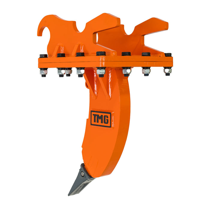2.3" Excavator Ripper for 4-8 Ton Excavators, Replaceable Boot, Single Shank for Frozen and Compacted Ground, Quick Change, TMG-ERP08