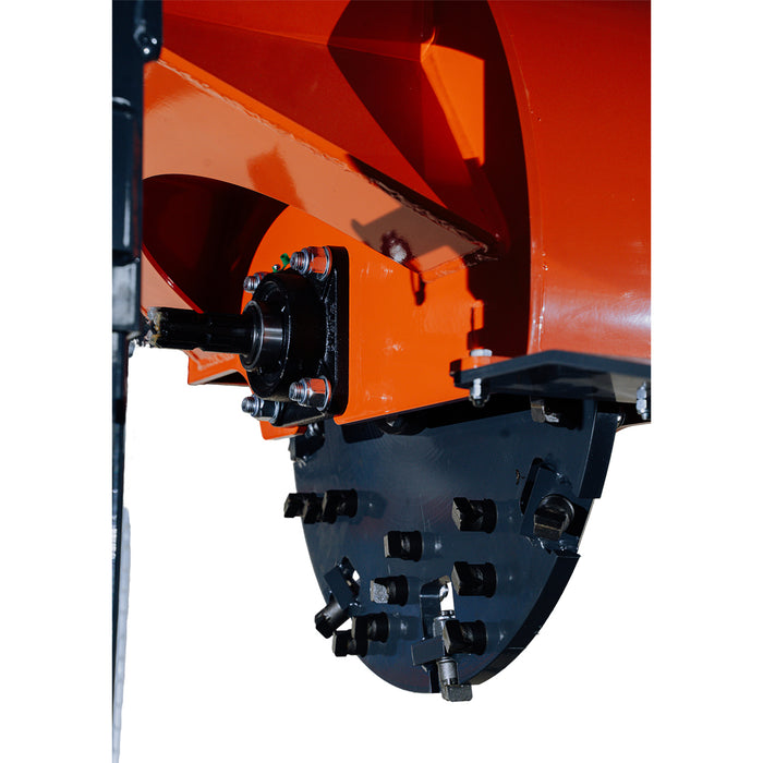 24" Stump Grinder, 3-Point Hitch Category 1, 34 Tungsten Carbide Teeth, for 20-50 HP Tractors, PTO Shaft Included, TMG-TSGB24