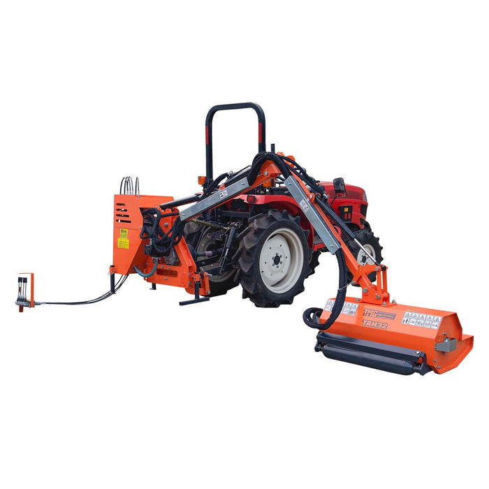 32" Side Boom Mower, Hydraulic Reach Arm, Tractor-Mounted, Cat 1, 108" Reach, TMG-TAM32