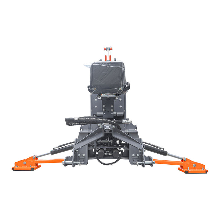 TMG-TBH90H 9 ft 3-point swing backhoe attachment with 15" bucket and hydraulic thumb