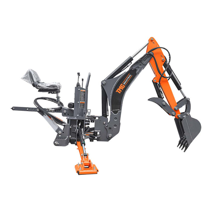 TMG-TBH90H 9 ft 3-point swing backhoe attachment with 15" bucket and hydraulic thumb