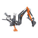 TMG-TBH90H 9 ft 3-point swing backhoe attachment with 15" bucket and hydraulic thumb