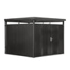 9' x 9' Galvanized Metal Shed, Pro Series, Skylight windows, 59" x 70" Door Opening, TMG-MS0909-PRO