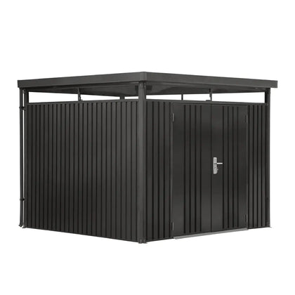 TMG Heavy Series™ 9' x 9' Galvanized Metal Shed, Skylight windows, 59" x 70" Door Opening, TMG-MS0909-PRO