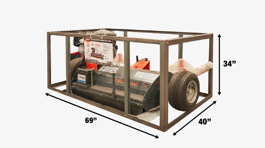 40" ATV Flail Mower Slasher with Briggs & Stratton Engine and Tow-Behind Side Shift TMG-AFM40