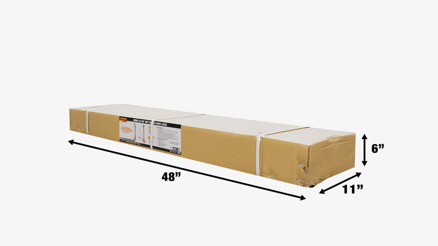 Cric de ferme tout-terrain TMG Industrial 48", capacité de levage de 3 tonnes (6000 lb), hauteur de levage de 5" à 40", TMG-AJF48