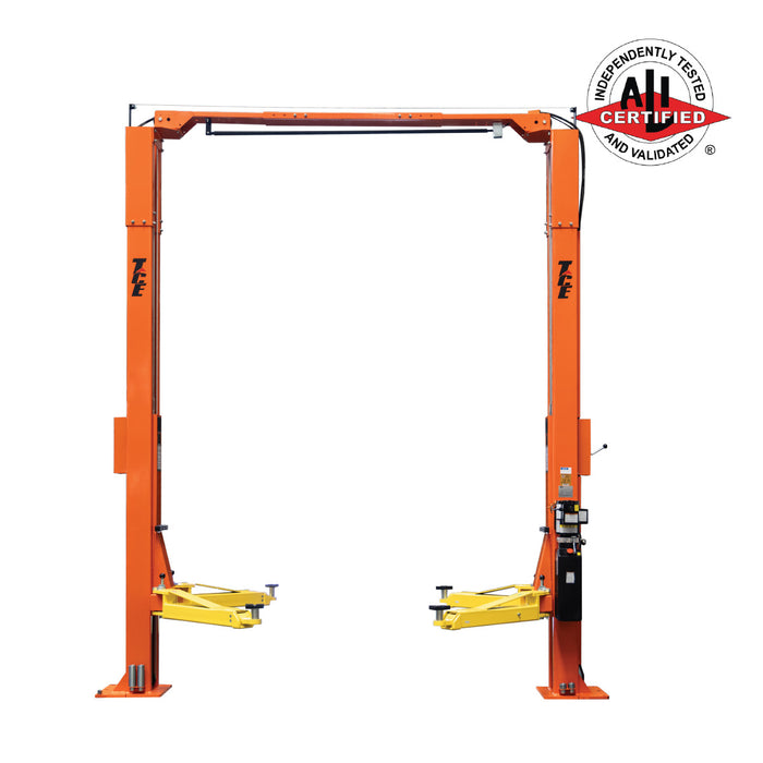 TMG-TO2609 10,000 lb two-post overhead auto lift, ALI certified extended height model
