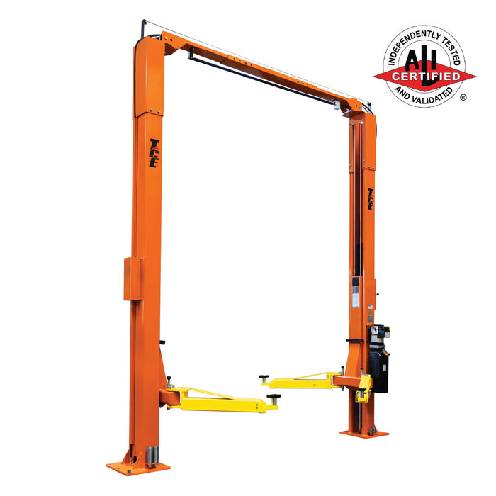 TMG-TO2609 10,000 lb two-post overhead auto lift, ALI certified extended height model
