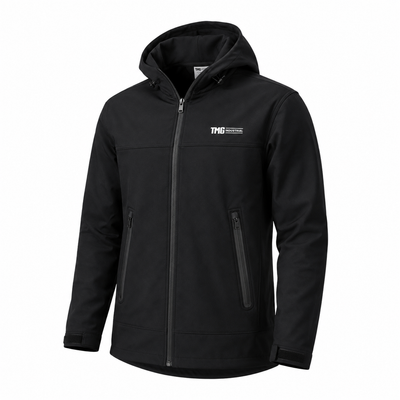 TMG Zip-Up Rain Jacket, Black