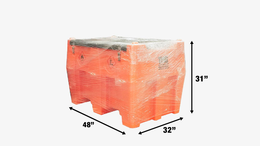116 Gallon Diesel Poly Fuel Tank, Ratchet Strap Recesses, 15 GPM Fuel Pump, Lockable Lid, Reinforced Single Wall Design, TMG-DFT116