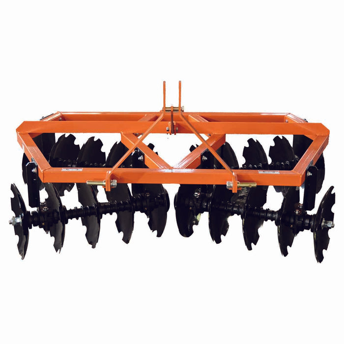 TMG Industrial 72” Notched Disc Harrow, 3-Point Hitch, Cat 1 Hook-up, 25-45 HP Tractors, TMG-TDH06