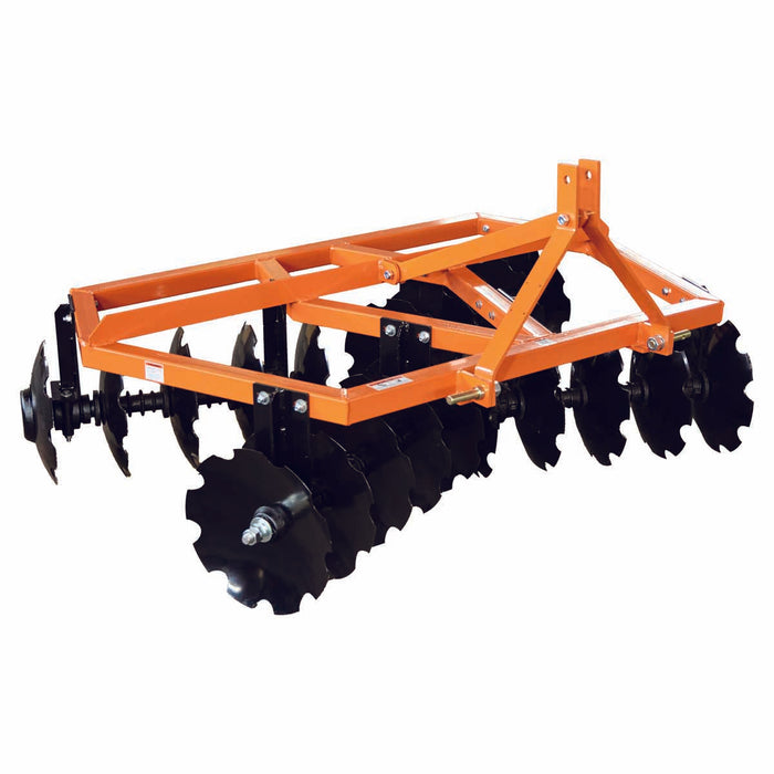 TMG Industrial 72” Notched Disc Harrow, 3-Point Hitch, Cat 1 Hook-up, 25-45 HP Tractors, TMG-TDH06