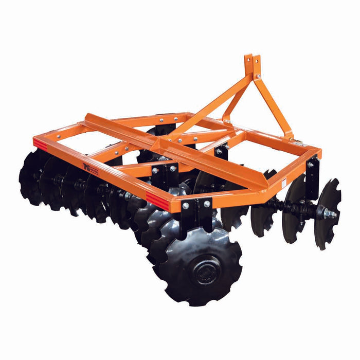 TMG Industrial 72” Notched Disc Harrow, 3-Point Hitch, Cat 1 Hook-up, 25-45 HP Tractors, TMG-TDH06