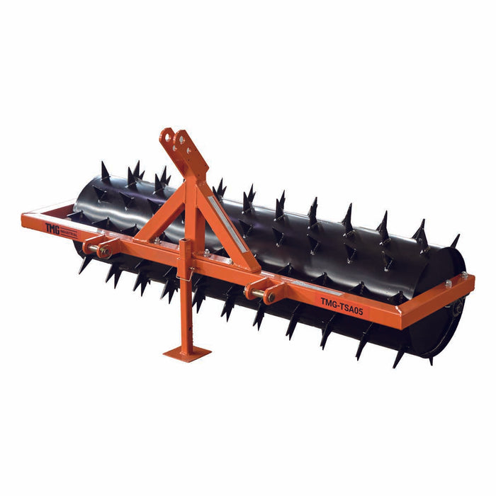 TMG Industrial 60” 3-Point Drum Spike Aerator, CAT 1 & 2 Hook-Up, 20-50 HP Tractor, TMG-TSA05