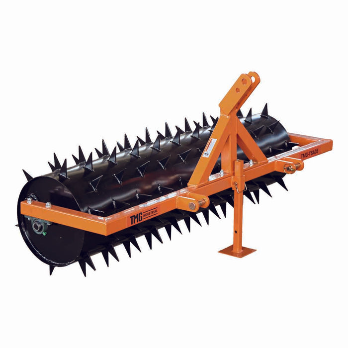 TMG Industrial 60” 3-Point Drum Spike Aerator, CAT 1 & 2 Hook-Up, 20-50 HP Tractor, TMG-TSA05