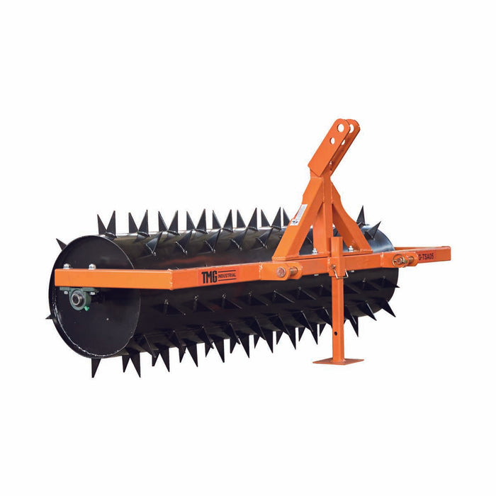 TMG Industrial 60” 3-Point Drum Spike Aerator, CAT 1 & 2 Hook-Up, 20-50 HP Tractor, TMG-TSA05